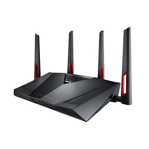 아수스 ASUS AC3100 WiFi Gaming Router (RT AC88U) Dual Band Gigabit Wireless Router, WTFast Game Accelerator, Streaming, AiMesh Compatible, Included Lifetime Internet Security, Adaptive