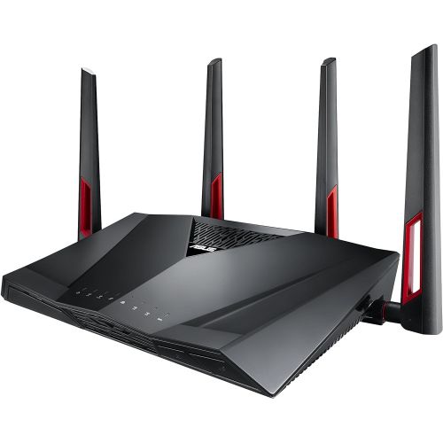 아수스 ASUS AC3100 WiFi Gaming Router (RT AC88U) Dual Band Gigabit Wireless Router, WTFast Game Accelerator, Streaming, AiMesh Compatible, Included Lifetime Internet Security, Adaptive