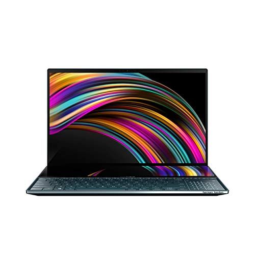 아수스 ASUS ZenBook Pro Duo UX581 Laptop, 15.6” 4K UHD NanoEdge Touch Display, Intel Core i9 10980HK, 32GB RAM, 1TB PCIe SSD, GeForce RTX 2060, ScreenPad Plus, Windows 10 Pro, Celestial
