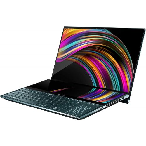 아수스 ASUS ZenBook Pro Duo UX581 Laptop, 15.6” 4K UHD NanoEdge Touch Display, Intel Core i9 10980HK, 32GB RAM, 1TB PCIe SSD, GeForce RTX 2060, ScreenPad Plus, Windows 10 Pro, Celestial