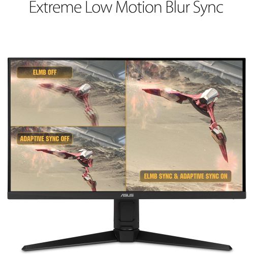 아수스 ASUS TUF Gaming 27 2K Monitor (VG27AQL1A) WQHD (2560 x 1440), IPS, 170Hz (Supports 144Hz), 1ms, Extreme Low Motion Blur, DisplayHDR, Speaker, G SYNC Compatible, VESA Mountable, D