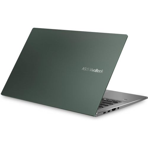 아수스 ASUS VivoBook S14 S435 Thin and Light Laptop, 14” FHD Display, Intel Evo platform, i7 1165G7 CPU, 8GB LPDDR4X RAM, 512GB PCIe SSD, Thunderbolt 4, AI noise cancellation, Deep Green,