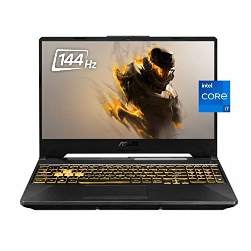 아수스 2021 ASUS TUF Gaming Laptop, 15.6” 144Hz FHD IPS Display, 11th Gen Intel Core i7 11800H (up to 4.60Ghz), GeForce RTX 3050, 16GB DDR4 RAM, 1TB PCIe NVMe SSD, Backlit KB, Windows 10