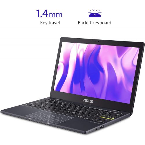 아수스 ASUS Laptop L210 11.6” ultra thin, Intel Celeron N4020 Processor, 4GB RAM, 64GB eMMC storage, Windows 10 Home in S mode with One Year of Office 365 Personal, L210MA DB01