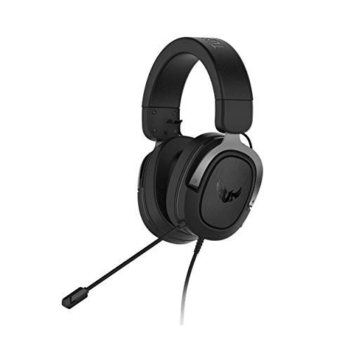 아수스 ASUS TUF H3 Gaming Headset H3 ? Discord, TeamSpeak Certified 7.1 Surround Sound Gaming Headphones with Boom Microphone for PC, Playstation 4, Nintendo Switch, Xbox One, Mobile Devi