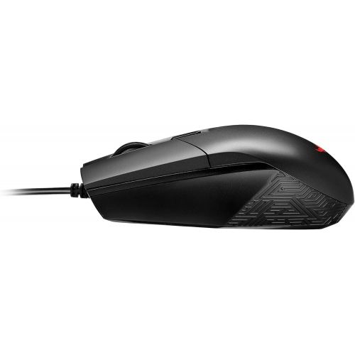 아수스 ASUS Ambidextrous Optical Gaming Mouse - ROG Strix Impact Wired Gaming Mouse for PC Ergonomic Design, Ultimate Comfort Non-Slip Grip Aura Sync RGB, Armoury II