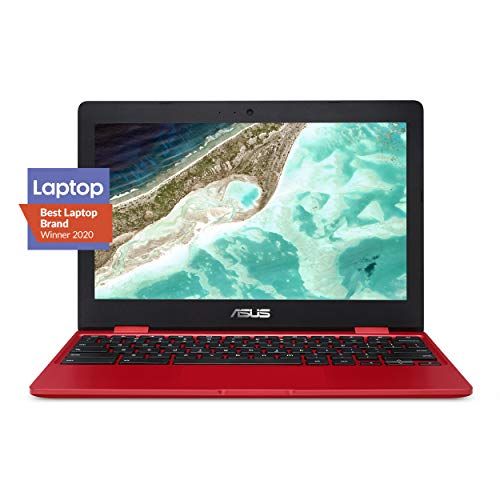 아수스 ASUS Chromebook C223 11.6 HD Chromebook Laptop, Intel Dual-Core Celeron N3350 Processor (up to 2.4GHz), 4GB RAM, 32GB eMMC Storage, Premium Design, Red, C223NA-DH02-RD