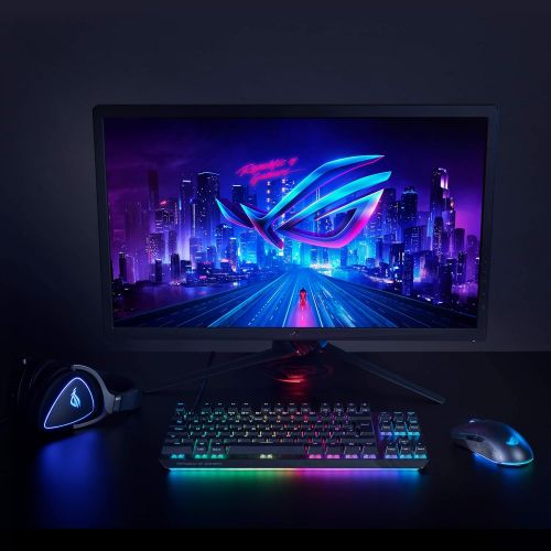 아수스 ASUS Optical Gaming Mouse - ROG Pugio II Ergonomic & Truly Ambidextrous PC Gaming Mouse Configurable & Swappable Side Buttons 16,00 DPI Optical Sensor Aura Sync RGB Tactile Mice