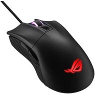 ASUS Optical Gaming Mouse - ROG Gladius II Core Ergonomic Right-hand Grip Lightweight PC Gaming Mouse 6200 DPI Optical Sensor Omron Switches 6 Buttons Aura Sync RGB Lighting