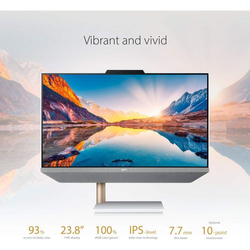 아수스 ASUS Zen AiO 24, 23.8” FHD Non-Touch-Display, AMD Ryzen 5 5500U-Processor, 8GB DDR4-RAM, 512GB SSD, Windows 10 Home, Kensington Lock, Wireless-Keyboard and-Mouse Included, M5401WUA