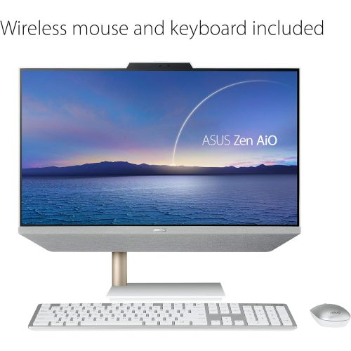 아수스 ASUS Zen AiO 24, 23.8” FHD Non-Touch-Display, AMD Ryzen 5 5500U-Processor, 8GB DDR4-RAM, 512GB SSD, Windows 10 Home, Kensington Lock, Wireless-Keyboard and-Mouse Included, M5401WUA