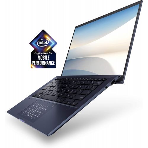 아수스 ASUS ExpertBook B9 Thin Light Business Laptop 14” FHD Intel Core i7-10510U 512GB SSD 16GB RAM Military Grade Durable Up to 24hr Battery Webcam Privacy Shield Win 10 Pro Black B9450