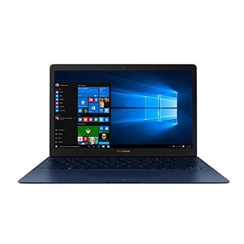 아수스 ASUS ZenBook 3 UX390UA 12.5 Ultraportable Laptop Intel Core i7-7500U KabyLake 16GB RAM 512GB PCIe SSD with Fingerprint Sensor and Harman Kardon Audio, Blue