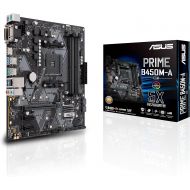 ASUS Prime B450M-A/CSM AMD AM4 (3rd/2nd/1st Gen Ryzen Micro-ATX commercial motherboard (1Gb LAN, ECC Memory, D-Sub/HDMI/DVI-D, TPM header, COM port, ASUS Control Center Express)