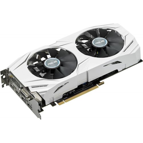 아수스 ASUS GeForce GTX 1060 6GB Dual-Fan OC Edition VR Ready Dual HDMI DP 1.4 Gaming Graphics Card (DUAL-GTX1060-O6G)