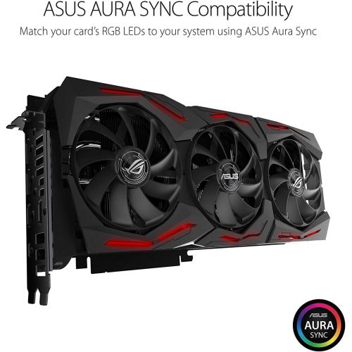 아수스 ASUS GeForce RTX 2080 O8G ROG STRIX OC Edition GDDR6 HDMI DP 1.4 Type-C graphics card (ROG-STRIX-RTX2080-O8G-GAMING)