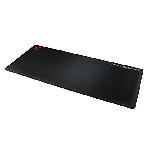 아수스 ASUS ROG Scabbard Extended Gaming Mouse Pad - Splash-Proof, Stain-Resistant Surface | Responsive Mouse Tracking | Durable Anti-Fray Stitching | Non-Slip Rubber Base