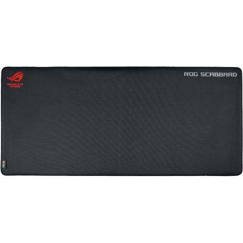 아수스 ASUS ROG Scabbard Extended Gaming Mouse Pad - Splash-Proof, Stain-Resistant Surface | Responsive Mouse Tracking | Durable Anti-Fray Stitching | Non-Slip Rubber Base