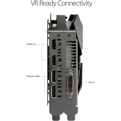아수스 ASUS ROG STRIX GeForce GTX 1080 TI 11GB VR Ready 5K HD Gaming Graphics Card (ROG-STRIX-GTX1080TI-11G-GAMING)