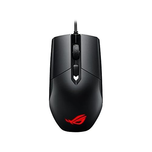 아수스 ASUS Ambidextrous Optical Gaming Mouse - ROG Strix Impact | Wired Gaming Mouse for PC | Ergonomic Design, Ultimate Comfort | Non-Slip Grip | Aura Sync RGB, Armoury II