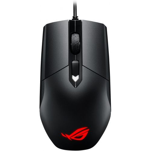 아수스 ASUS Ambidextrous Optical Gaming Mouse - ROG Strix Impact | Wired Gaming Mouse for PC | Ergonomic Design, Ultimate Comfort | Non-Slip Grip | Aura Sync RGB, Armoury II