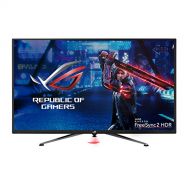 Asus ROG Strix XG438Q 43” Large Gaming Monitor with 4K 120Hz FreeSync 2 HDR Displayhdr 600 90% DCI-P3 Aura Sync 10W Speaker Non-Glare Eye Care with HDMI 2.0 DP 1.4 Remote Control,B
