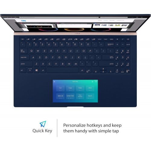 아수스 Asus ZenBook 15 Ultra-Slim Laptop 15.6” FHD NanoEdge Bezel, Intel Core i7-10510U, 16GB RAM, 1TB PCIe SSD, GeForce GTX 1650, Innovative Screenpad 2.0, Windows 10 Pro, UX534FTC-XH77,