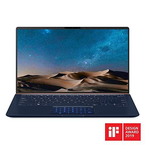 아수스 ASUS ZenBook 14 Ultra-Slim Laptop 14” Full HD 4-Way NanoEdge Bezel, 8th-Gen Intel Core i7-8565U Processor, 16GB LPDDR3, 512GB PCIe SSD, MX150, Numberpad, Windows 10 - UX433FN-IH74,