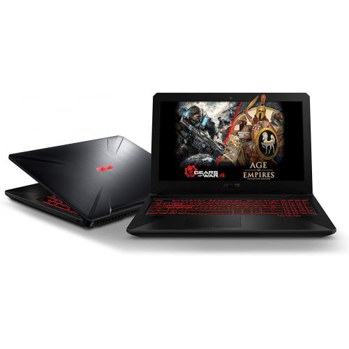 아수스 Asus 2020 FX504 15.6 Inch FHD TUF Gaming Laptop (Intel 6-Core i7-8750H up to 4.1 GHz, 16GB RAM, 1TB SSD + 2TB HDD, GeForce GTX 1050 Ti, Backlit Keyboard, WiFi, Bluetooth, HDMI, Win