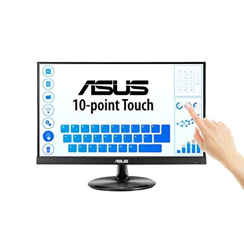 아수스 ASUS VT229H 21.5 Monitor 1080P IPS 10-Point Touch Eye Care with HDMI VGA, Black