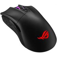ASUS Wireless Optical Gaming Mouse for PC - ROG Gladius II | Right-Hand Grip | 12000 DPI Optical Sensor, 400 IPS, Omron Switches | 6 Programmable Buttons | Aura Sync RGB Lighting,