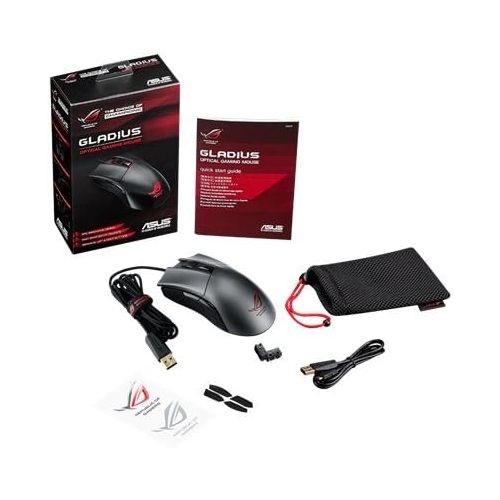 아수스 Asus ASUS ROG Gladius USB Wired Optical 6400 dpi Gaming Mouse 90MP0081-B0UA00