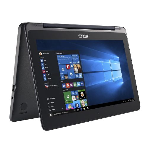 아수스 Asus ASUS Transformer Book TP200SA-DH01T-BL 11.6 inch Display Thin and Lightweight 2-in-1 Full HD Touchscreen Laptop, Intel Celeron Processor, 4GB RAM, 32GB EMMC Storage, Windows 10 Hom