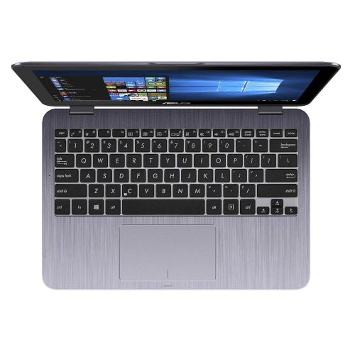 아수스 Asus ASUS Vivobook Flip 11.6 HD 2-in-1 Convertible Touchscreen Laptop, Intel Celeron N3350 up to 2.4GHz, 4GB RAM, 500GB HDD, Finger Print Reader, ASUS Stylus Pen, 802.11a