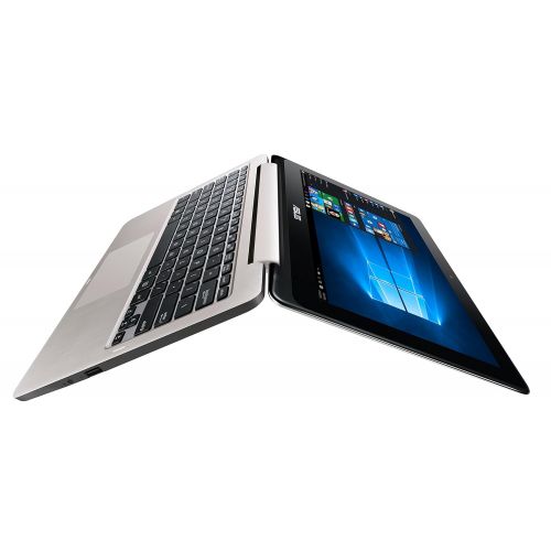 아수스 Asus ASUS VivoBook Flip TP200SA-DH01T 11.6 inch display Thin and Lightweight 2-in-1 HD Touchscreen Laptop, Intel Celeron 2.48 GHz Processor, 4GB RAM, 32GB EMMC Storage, Windows 10 Home