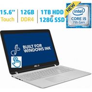 Asus 2-in-1 15.6-inch Touchscreen FHD 1080p IPS Laptop PC, Intel i5-7200u 2.50GHz, 12GB RAM, 1TB HDD+128GB SSD Hybrid, Bluetooth, HDMI Backlit Keyboard, Fingerprint Reader Windows