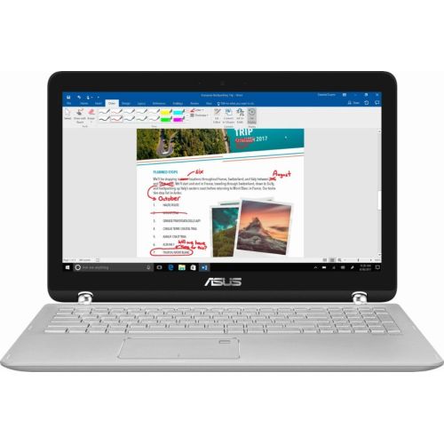 아수스 Asus 2-in-1 15.6-inch Touchscreen FHD 1080p IPS Laptop PC, Intel i5-7200u 2.50GHz, 12GB RAM, 1TB HDD+128GB SSD Hybrid, Bluetooth, HDMI Backlit Keyboard, Fingerprint Reader Windows