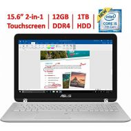 2018 Asus 360 Flip 2-in-1 15.6 FHD IPS Touchscreen Laptop, Intel Core i5-7200U up to 3.1GHz, 12GB DDR4, 1TB HDD, 802.11ac, Bluetooth, Webcam, HDMI, Type-C USB, Backlit Keyboard