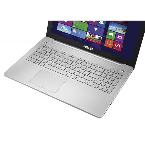 아수스 Asus N550JX-DS71T 15.6-Inch Full HD Touchscreen Laptop (Intel Core i7-4720HQ, 8GB DDR3L RAM, 1TB HDD, Windows 8.1), Silver