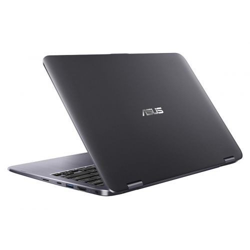 아수스 Asus 2018 New ASUS Vivobook Flip 12 2-in-1 Convertible Touchscreen Laptop, Intel Celeron N3350 up to 2.4GHz, 4GB RAM, 500GB HDD, Finger Print Reader, ASUS Stylus Pen, 802.11ac, USB Type