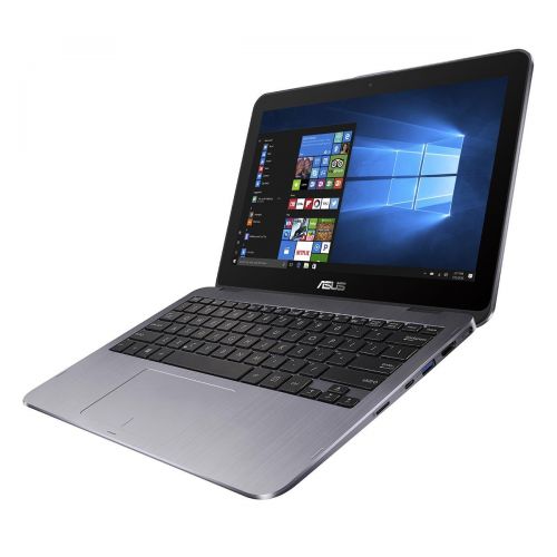 아수스 Asus 2018 New ASUS Vivobook Flip 12 2-in-1 Convertible Touchscreen Laptop, Intel Celeron N3350 up to 2.4GHz, 4GB RAM, 500GB HDD, Finger Print Reader, ASUS Stylus Pen, 802.11ac, USB Type