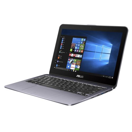아수스 Asus 2018 New ASUS Vivobook Flip 12 2-in-1 Convertible Touchscreen Laptop, Intel Celeron N3350 up to 2.4GHz, 4GB RAM, 500GB HDD, Finger Print Reader, ASUS Stylus Pen, 802.11ac, USB Type