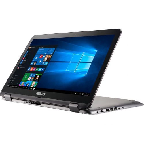 아수스 2017 Asus 15.6 Signature Edition VivoBook 2-in-1 Flip Convertible FHD Touchscreen Laptop - Intel Core i7-6500U 2.5GHz, 12GB DDR4, 1TB HDD, NVIDIA GeForce 940MX, 802.11ac, HDMI, Web