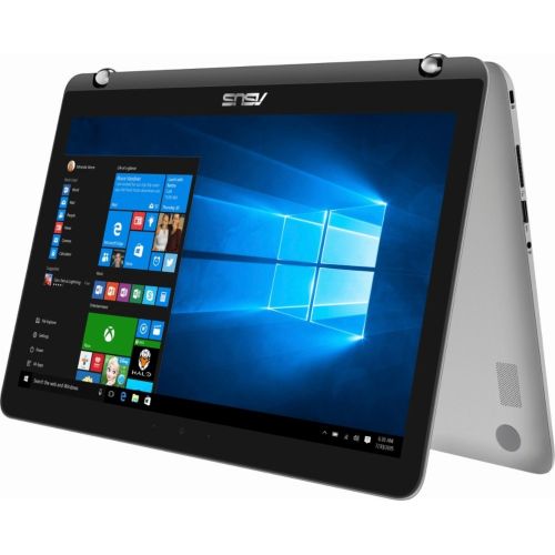 아수스 Asus 2-in-1 15.6-inch Touch-Screen Full HD Laptop PC - Intel Core i5 Processor, 12GB Memory, 1TB Hard Drive, Backlit Keyboard, Bluetooth, USB 3.0, Sandblasted aluminum Silver