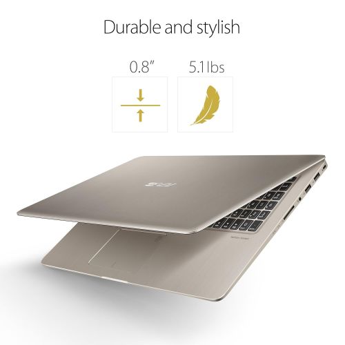 아수스 Asus ASUS N580VD-DB74T VivoBook Pro 15 FHD Touchscreen Laptop, Intel Core i7, NVIDIA GeForce Gaming GTX 1050 4GB, 16GB RAM, 512GB SSD, backlit keyboard, 15.6