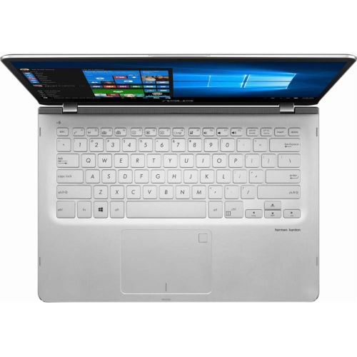 아수스 Asus Newest ASUS 14.0-inch 2-in-1 Touchscreen FHD (1920x1080) Laptop PC, Intel i5-8250U up to 3.4GHz, 8GB DDR4 SDRAM, 1TB HDD, Fingerprint Reader, Windows Ink Capable, Backlit Keyboard,