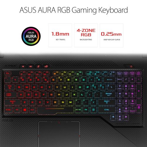 아수스 Asus ASUS ROG Strix Scar Edition Gaming Laptop, 15.6” 144Hz G-SYNC, Intel Core i7-7700HQ Processor, GeForce GTX 1070, 16GB DDR4, 256GB PCIe SSD + 1TB SSHD, Windows 10 Home  GL503VS-DH7