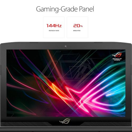 아수스 Asus ASUS ROG Strix Scar Edition Gaming Laptop, 15.6” 144Hz G-SYNC, Intel Core i7-7700HQ Processor, GeForce GTX 1070, 16GB DDR4, 256GB PCIe SSD + 1TB SSHD, Windows 10 Home  GL503VS-DH7