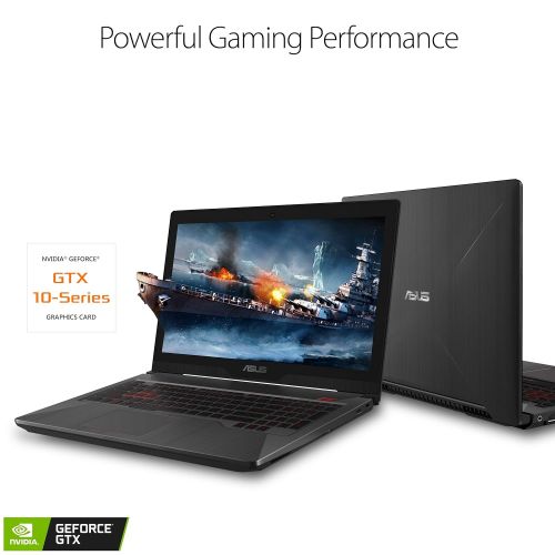 아수스 Asus ASUS FX503 Powerful Gaming Laptop, 15.6 Full HD, Intel Core i7-7700HQ Quad-Cord Processor, GeForce GTX 1050 4GB, 16GB DDR4, 256GB SSD + 1TB HDD, Windows 10 Home - FX503VD-NH76