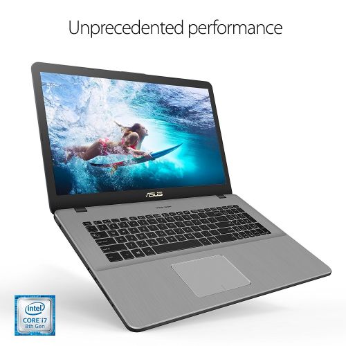 아수스 Asus ASUS VivoBook Pro 17 N705UD FHD 17.3 Thin & Light Laptop - 8th Gen. Intel Core i7-8550U Processor up to 4.0 GHz, 16GB RAM, 512GB SSD + 1TB HDD, 4GB Nvidia GeForce GTX 1050, Windows